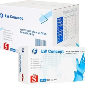 LWC Blue Vinyl Exam Gloves
